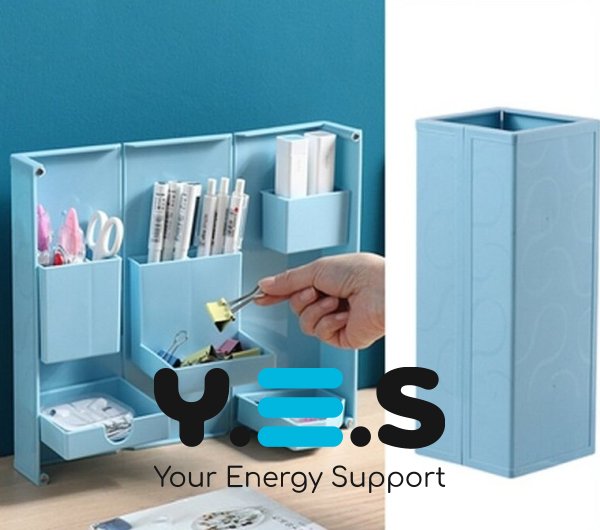 Складний настільний органайзер для канцелярії, косметики та аксесуарів