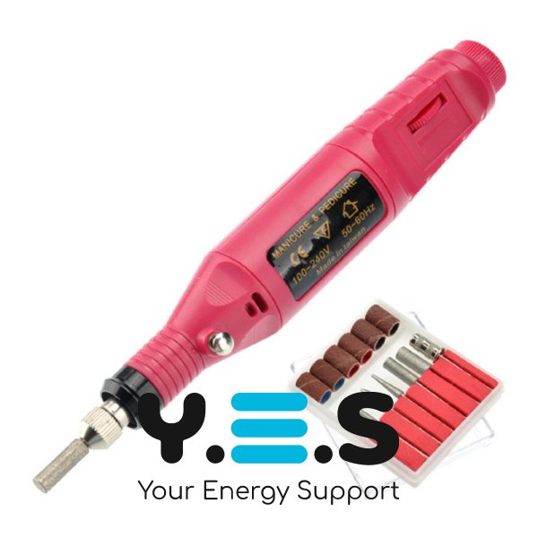 Фрезер для манікюру 20000 об/хв з насадками «кукурудза» та «куля»