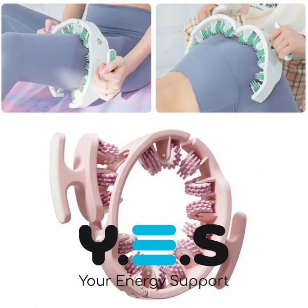 Ручний мультироликовий лімфодренажний масажер ROLLER MASSAGER, антицелюлітний для шиї, плечей, спини, рук і ніг