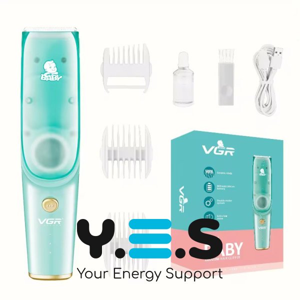 Машинка для стрижки дітей VGR V-151 Baby: тример для м’якого волосся, низький рівень шуму
