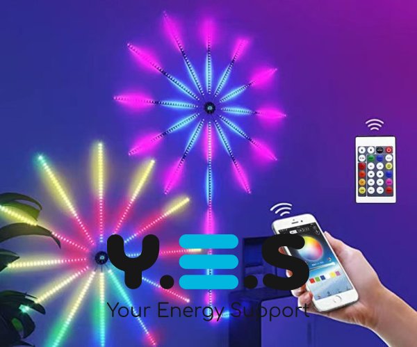 Світильник «Феєрверк» 28Key Kit BT — світломузика з пультом і Bluetooth