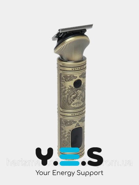 Набір-тример VGR V-106 для волосся і бороди 6-в-1, 14 насадок, LED, акумуляторний