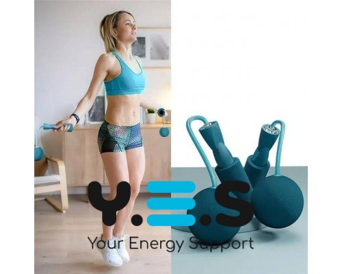 Бездротова скакалка з обважнювачами для кардіо, фітнесу та спортивних тренувань