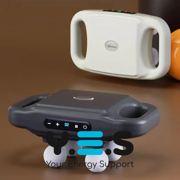 Електромасажер для шиї та спини MA562: 4 головки, дисплей, акумулятор 1500 мА·год