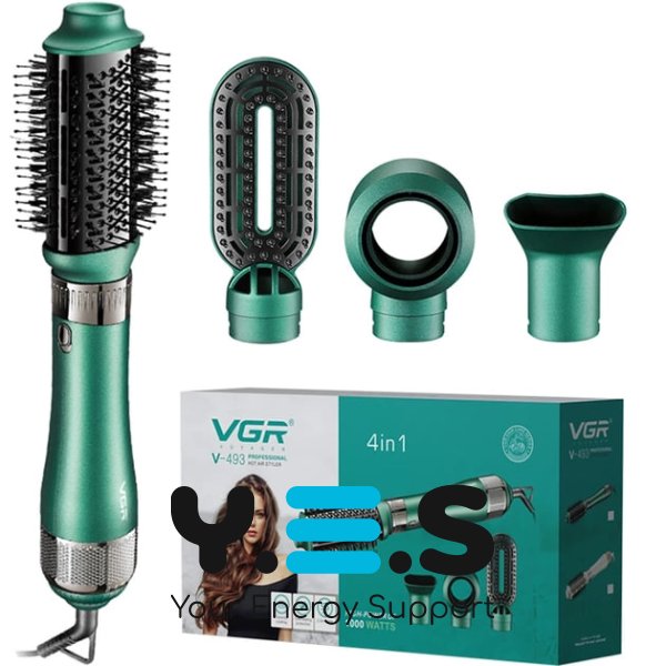 Фен-щітка VGR V-493 4-в-1: професійний повітряний стайлер для укладання волосся