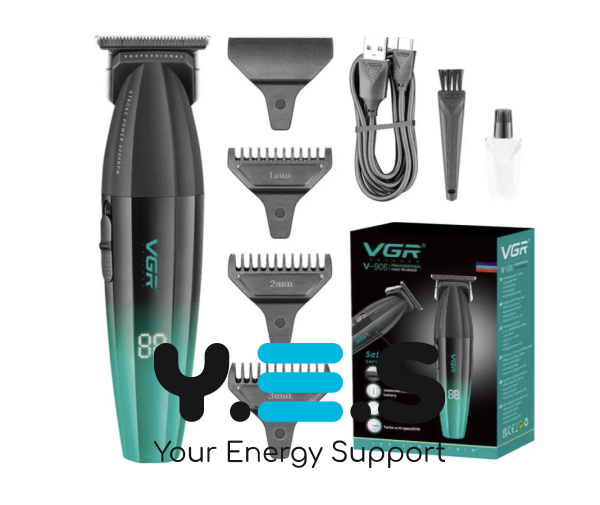 Професійний тример VGR V-906 з T-подібним ножовим блоком і потужним мотором для стрижки