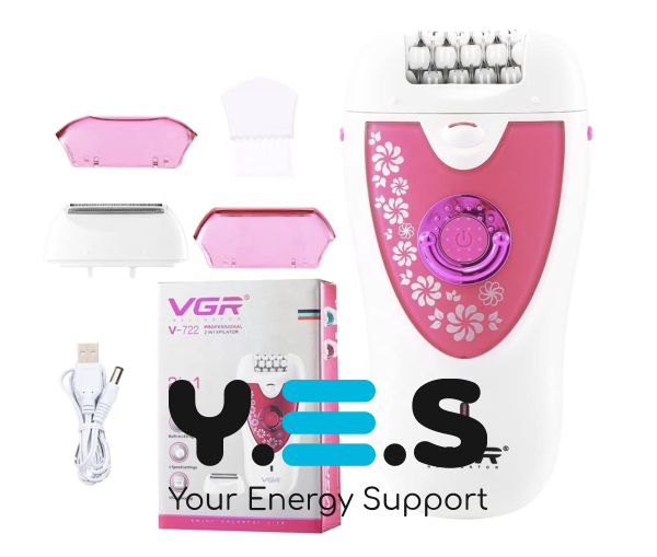 Епілятор VGR V-722 багатофункціональний для тіла, видалення небажаного волосся