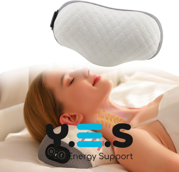 Масажна подушка для шиї Pillow 5561 з підігрівом для сну та підтримки шийного відділу