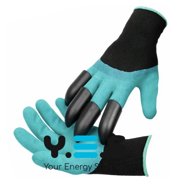 Садові рукавички з кігтями Garden Gloves LY-557 — універсальний інструмент для городу