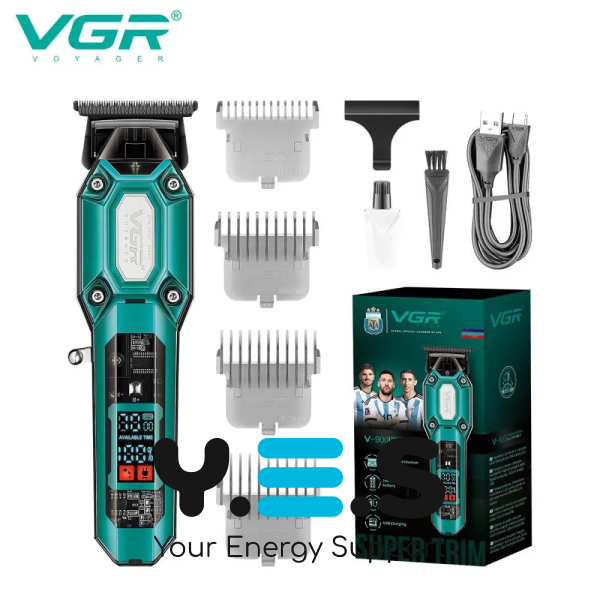 Професійна акумуляторна машинка для стрижки VGR V-900 — тример для дому
