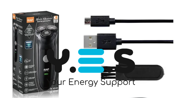 Електробритва RAF R-4040 3Вт з акумулятором та USB-зарядкою для гоління