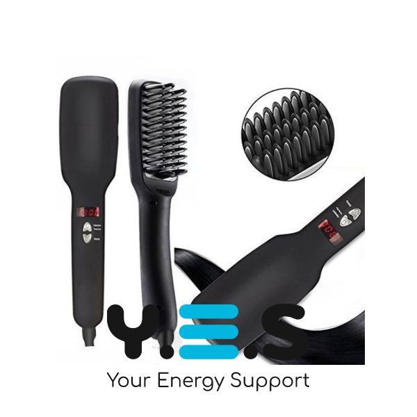 Гребінець-випрямляч 2в1 PTC Heating: стайлер-щітка для волосся з іонізацією