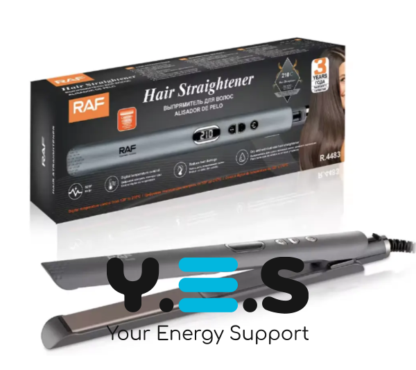 Праска-плойка 2-в-1 RAF One-Touch R.4483, випрямляч для волосся з регулюванням температури