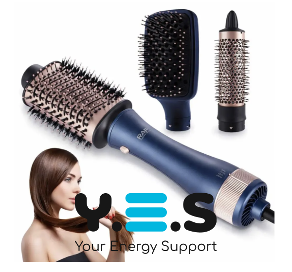 Фен-щітка RAF R.4573 3-в-1 для домашнього професійного укладання волосся