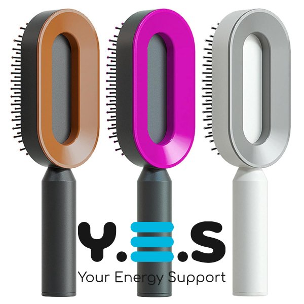 Масажний 3D гребінець для волосся та шкіри голови Central Hollow Cushion Comb