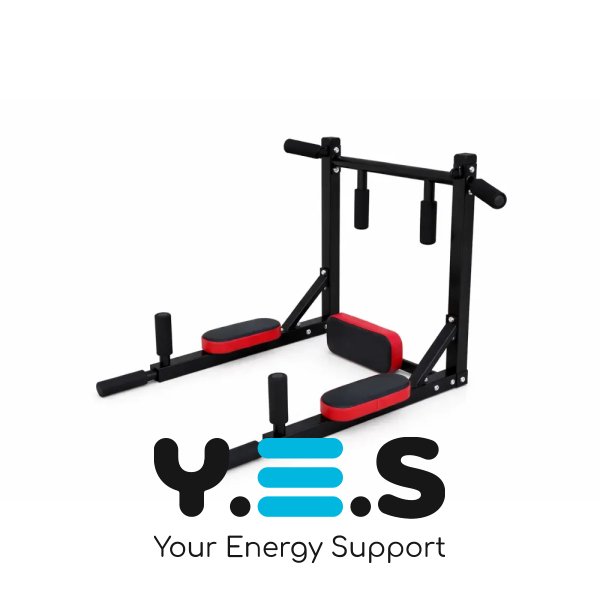 Настінний турнік 3-в-1 для дому: підтягування, віджимання, прес (спина, руки, живіт)