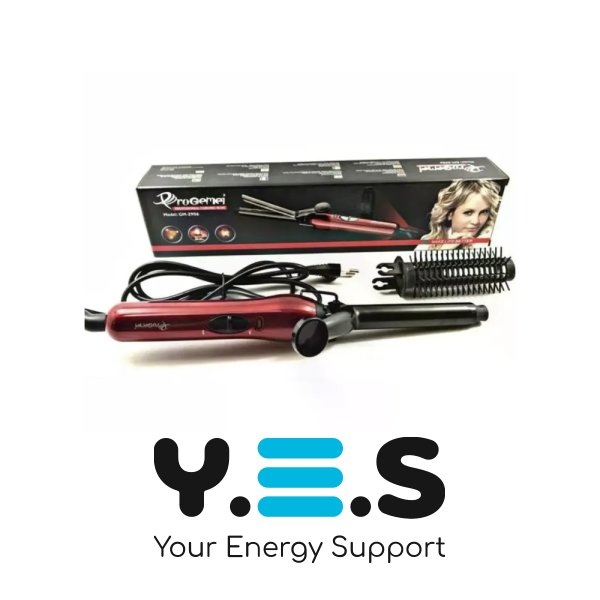 Плойка-щітка 2-в-1 GEMEI GM-2906: завивка, укладання й об’єм, керамічне покриття