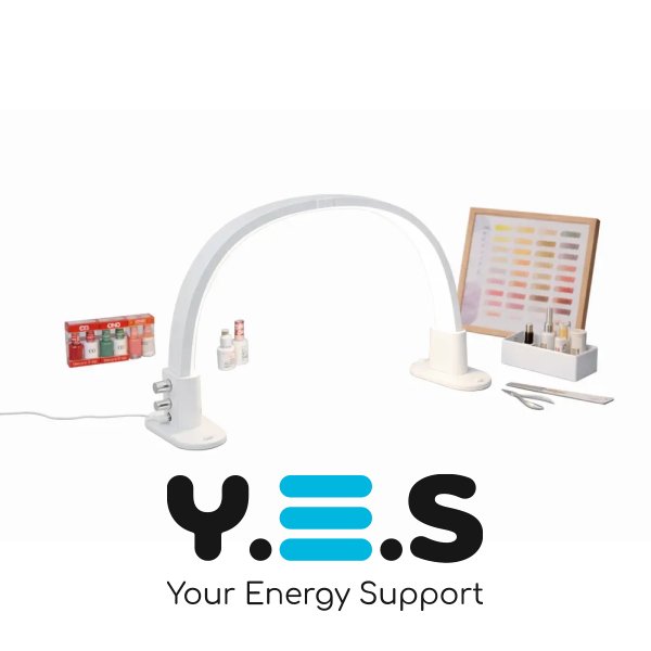 Настільна LED лампа F-686 біла для салону краси: манікюр, косметолог, бровіст, робота майстра