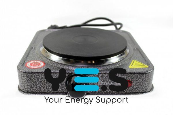 Настільна електроплита Domotec MS-5821, 1 дискова конфорка, електрична плитка