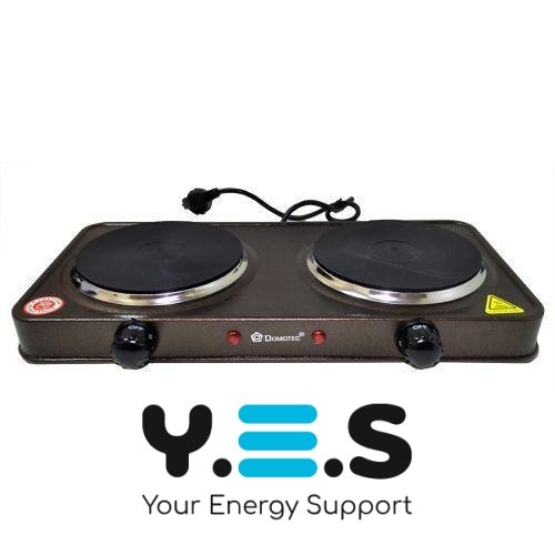 Настільна електроплита Domotec MS-5822 дискова на 2 конфорки