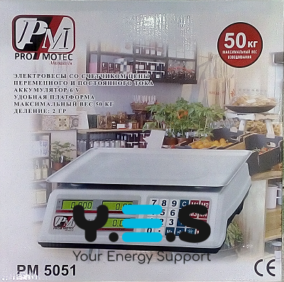 Торговельні ваги Promotec PM 5051 до 50 кг