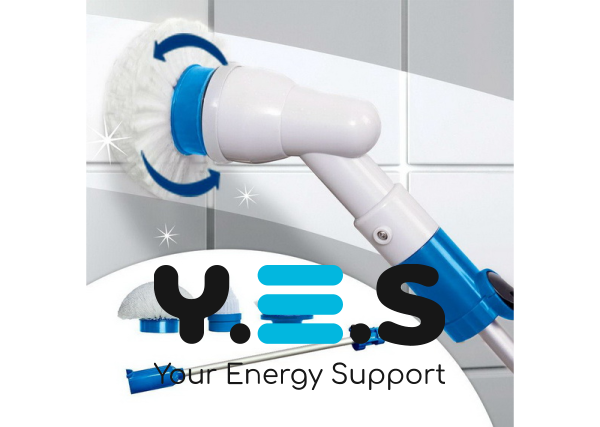 Електрощітка Spin Scrubber з насадками для прибирання та чищення всіх поверхонь