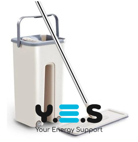 Швабра з мікрофібри з віджимом і відром Scratch Cleaning Mop Cleaner 360 (ледарка)