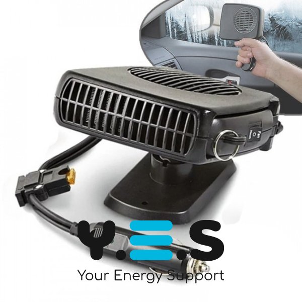 Автообігрівач-дуйка CAR FAN CF-703 від прикурювача, портативний тепловентилятор салону