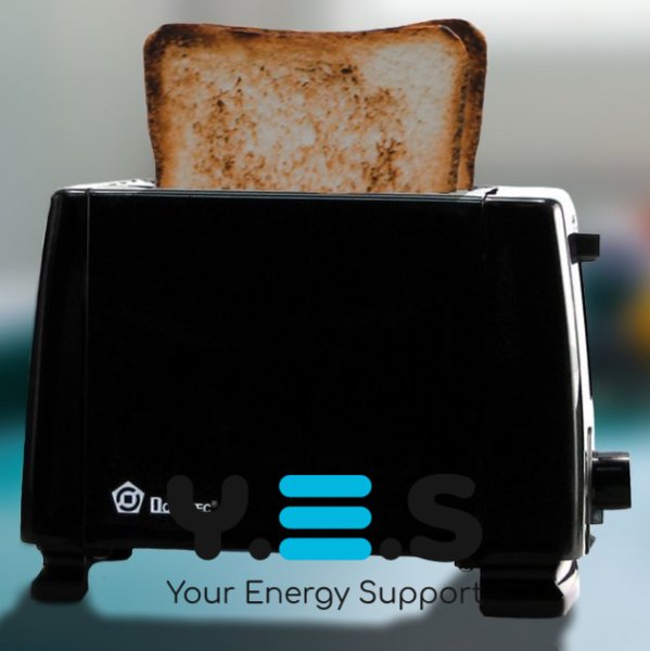 Тостер Domotec MS-263, 650 Вт, 6 ступенів підсмаження, чорний