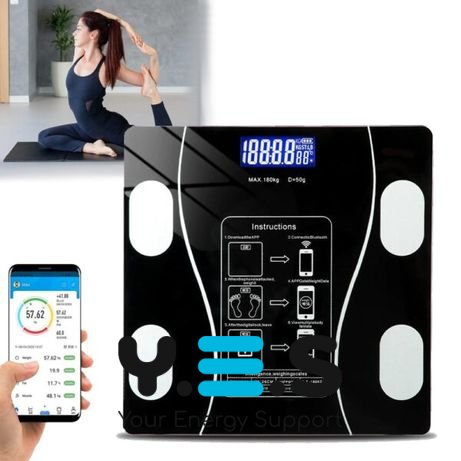 Розумні підлогові Bluetooth смарт-ваги з додатком для смартфона, до 180 кг