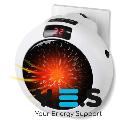 Портативний тепловентилятор Wonder Heater 600 Вт від мережі для дому (дуйчик)