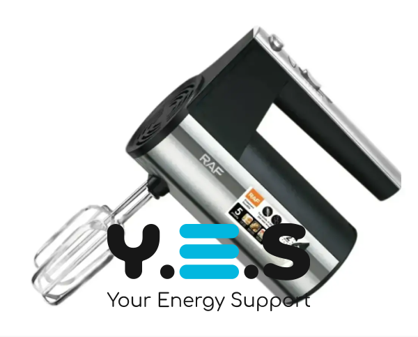 Портативний ручний міксер RAF R-6629, 5 швидкостей, 800 Вт