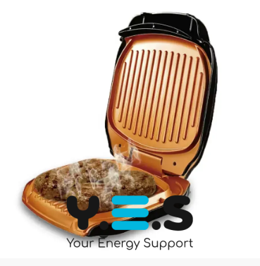 Контактний електрогриль RAF R522 притискний, антипригарне покриття, 1200 Вт