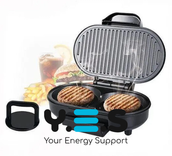 Електричний притискний гриль RAF 245 Burger Maker 750W для бургерів і сендвічів, котлетниця