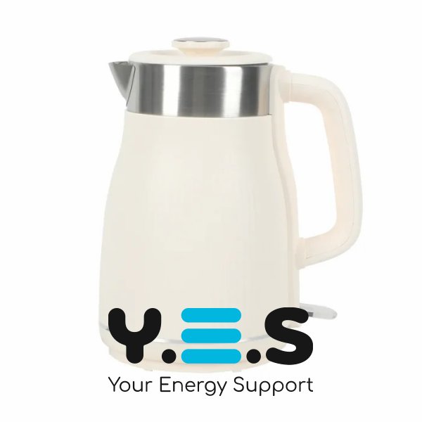 Електрочайник YD-1833 1,8 л з автовимкненням, білий/молочний