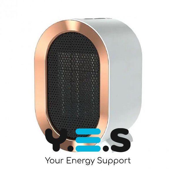 Портативний настільний обігрівач AIR HEATER 1200W — міні тепловентилятор з керамічним нагрівачем (906-219)