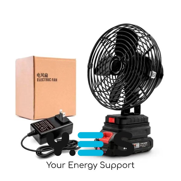 Акумуляторний переносний вентилятор 8" VAP-8 21V з 2 акумуляторами