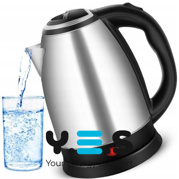 Електрочайник Hoffmans Electronics HM-1818, 2 л, нерж. сталь, для дому