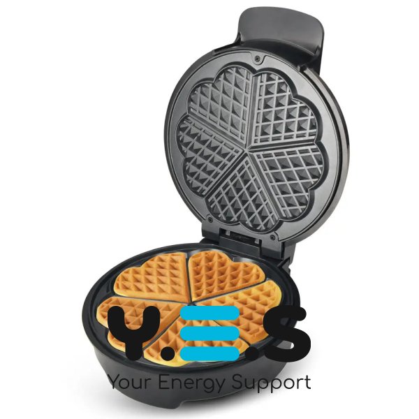 Електровафельниця Hoffmans HM-3024 1000W з антипригарним покриттям і швидким нагріванням