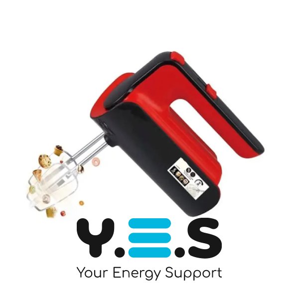 Ручний кухонний міксер Domotec R6653R 800 Вт: 5 швидкостей, турборежим, насадки для тіста