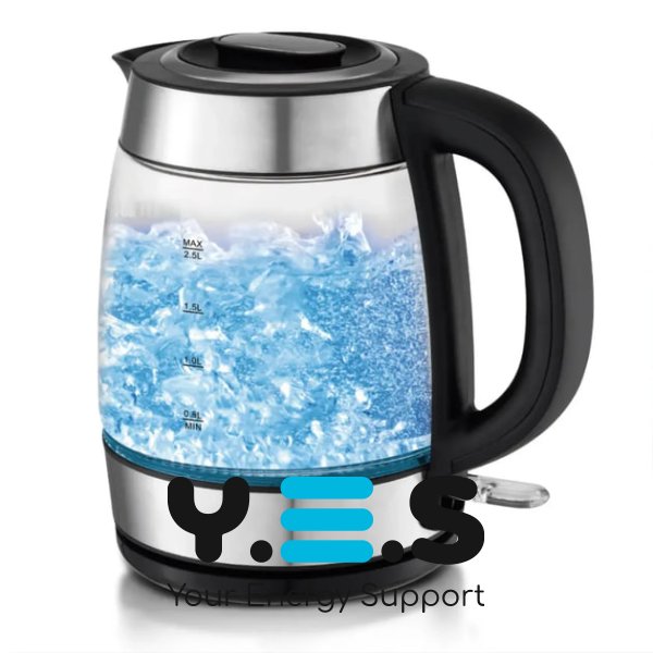 Електрочайник MS-7946 зі скляним корпусом та LED-підсвіткою, 1,7 л, 2200 Вт