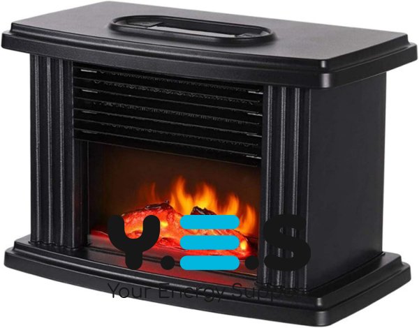 Портативний міні-обігрівач-камін Flame Heater для дому з ефектом полум’я