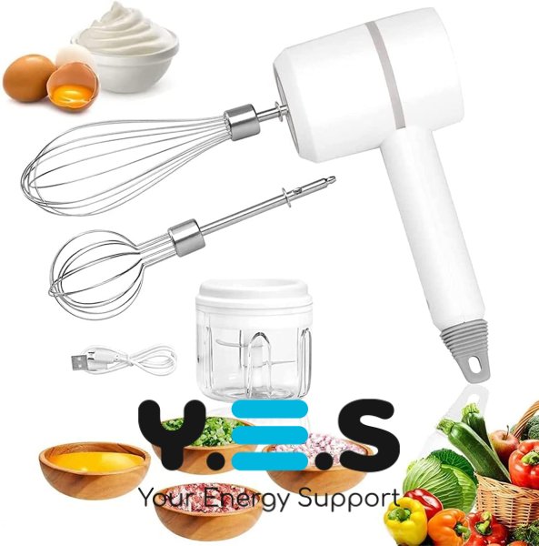 Портативний бездротовий міні-міксер 3-в-1 на акумуляторі (електричний)