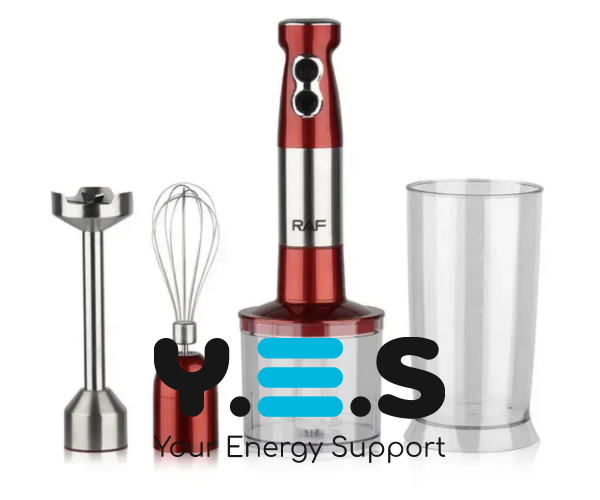 Занурювальний блендер RAF R-296 4-в-1, 1000 Вт, для дому та кухні