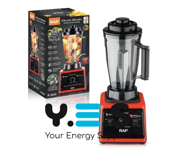 Стаціонарний блендер RAF R-2842 2400 Вт для дому, багатофункціональний подрібнювач