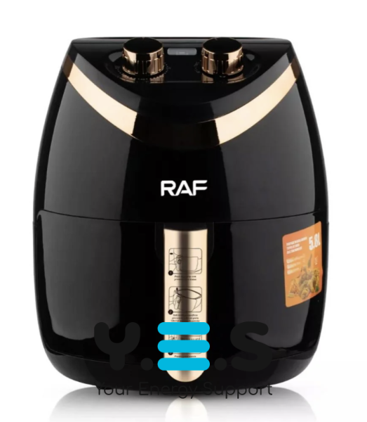 Аерофритюрниця RAF R.5232B 5,8 л — фритюрниця без олії для смачної та корисної їжі