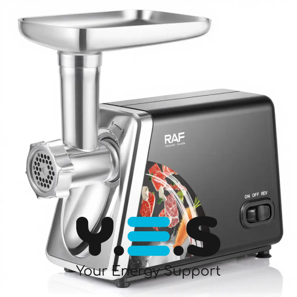 Електрична м’ясорубка RAF R.3383 2500 Вт з насадками та захистом від перегріву