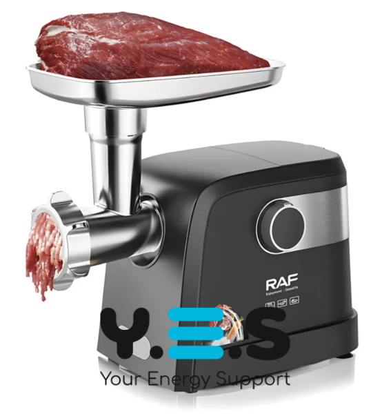 М’ясорубка настільна RAF R.3362 1000 Вт, сталеве лезо, для кухні