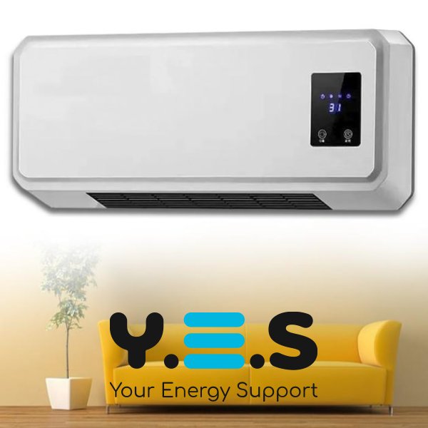 Настінний керамічний тепловентилятор-обігрівач 1500 Вт, Heating Air Conditioning 170