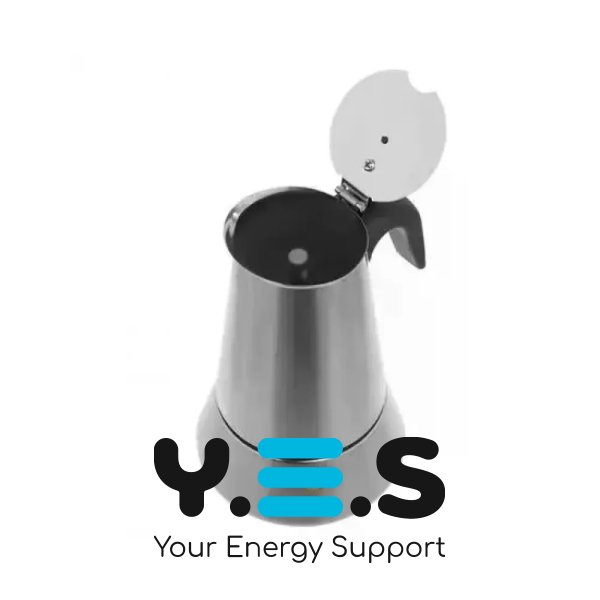 Гейзерна кавоварка UNIQUE UN-1903, 405 мл, на 9 чашок, нерж. сталь, бакелітова ручка